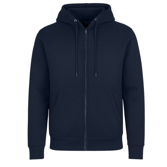LKXG - Herenfleece gevoerde hoodie met ritssluiting