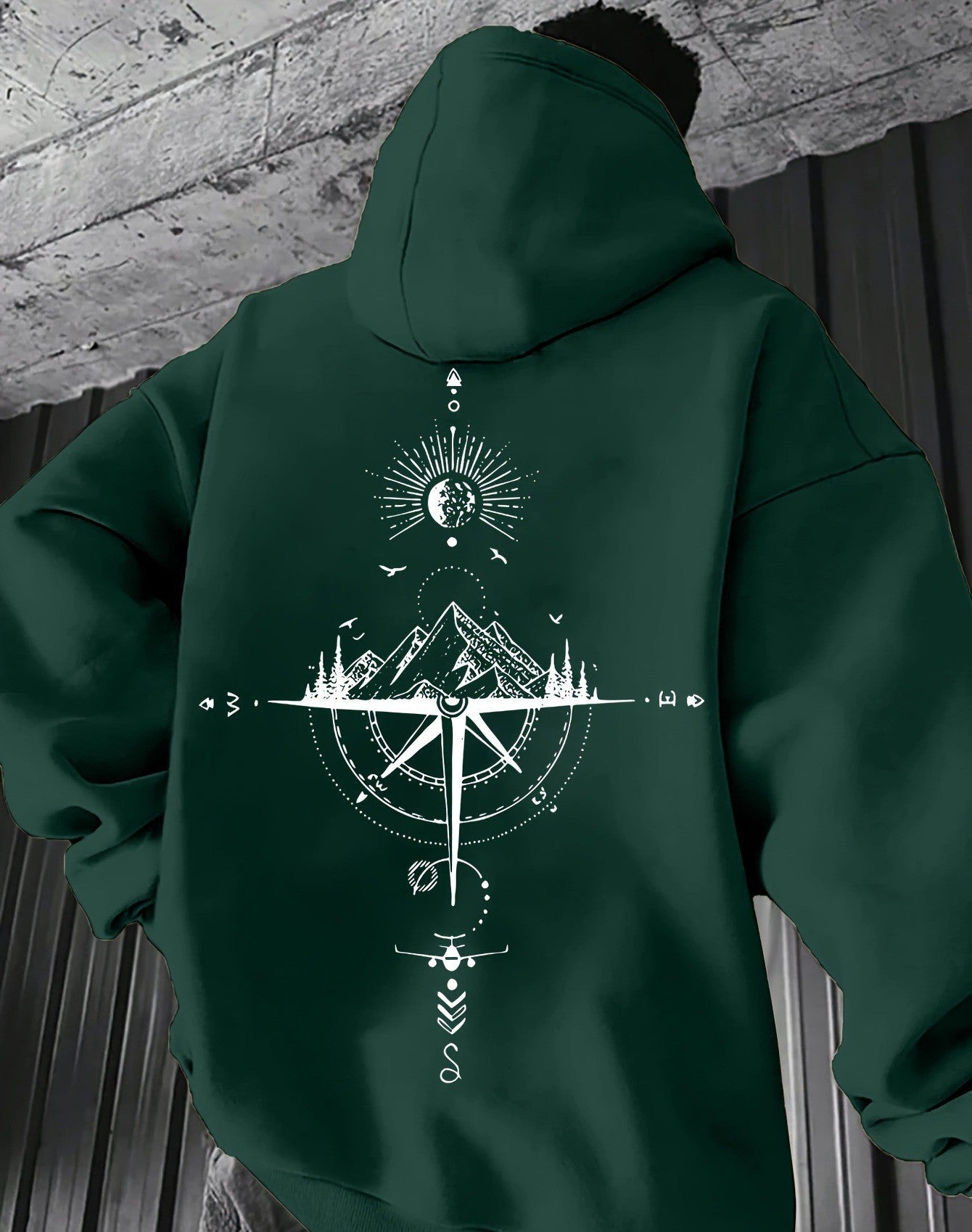 Trendy hoodie met trekkoord voor herfst en winter