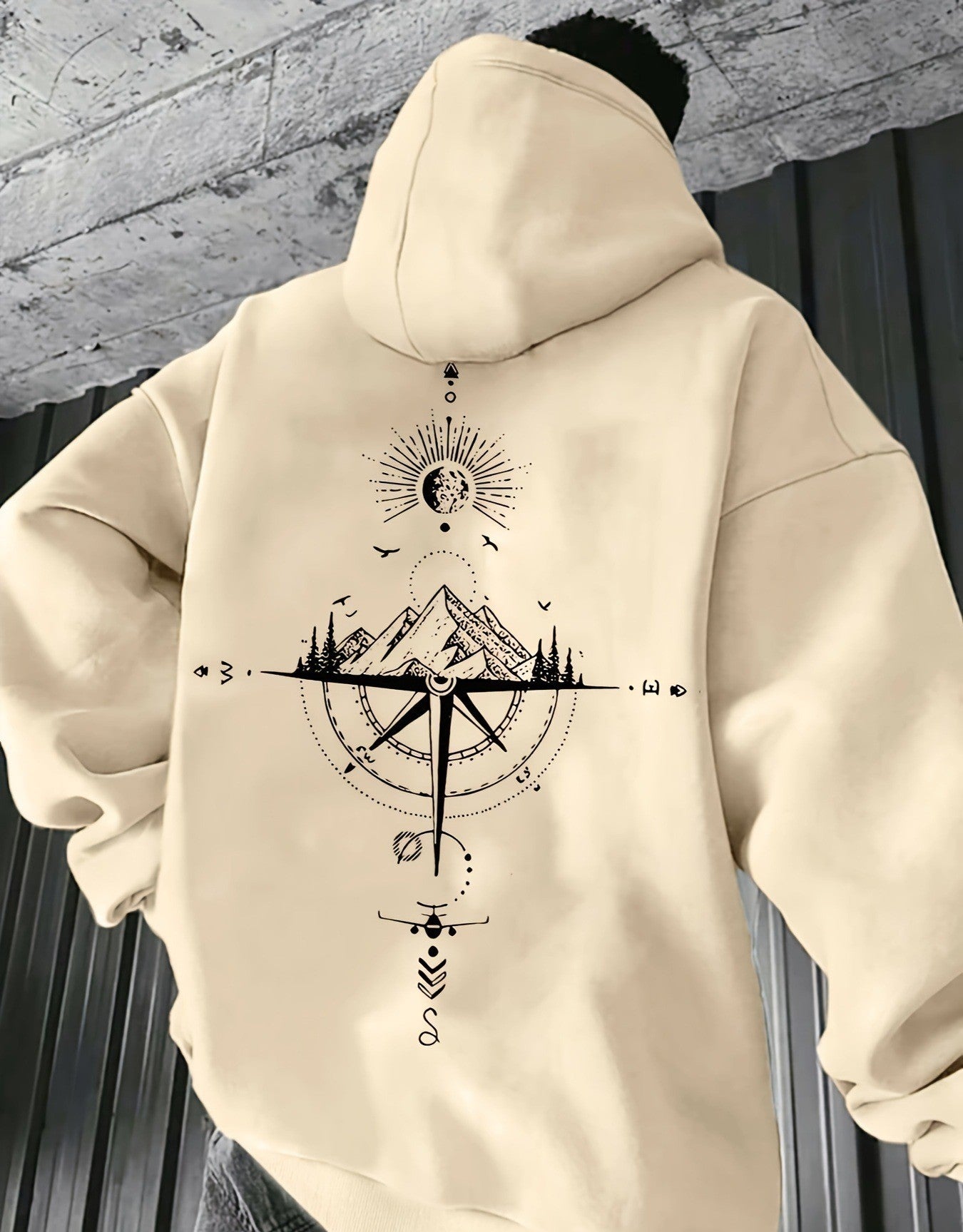 Trendy hoodie met trekkoord voor herfst en winter