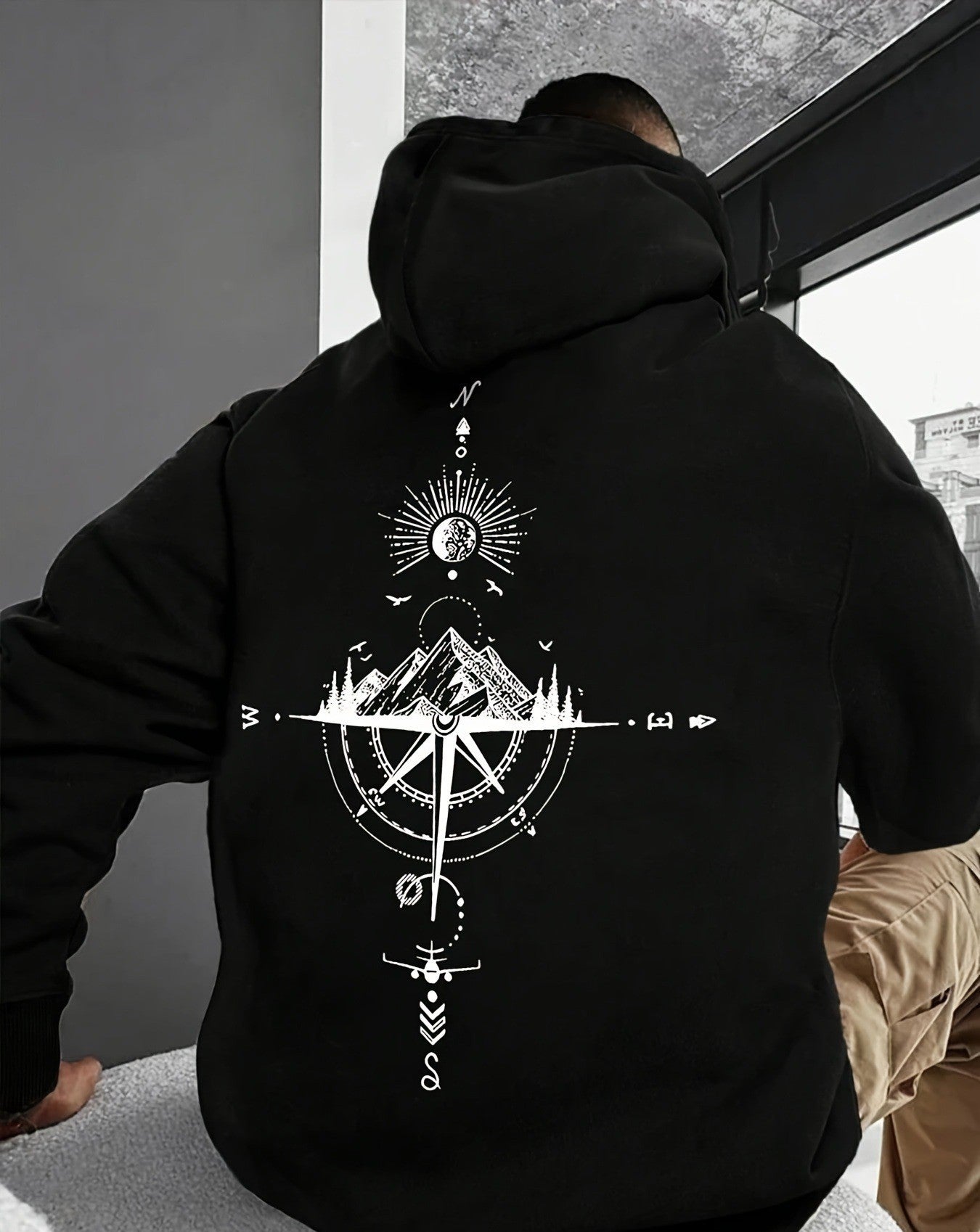 Trendy hoodie met trekkoord voor herfst en winter