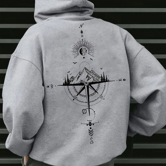 Trendy hoodie met trekkoord voor herfst en winter