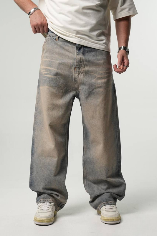 LKXG - Baggy Stone Denim Jeans Blauw