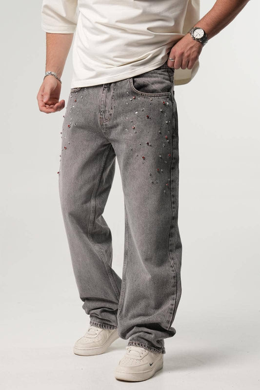 LKXG - Baggy stone denim jeans