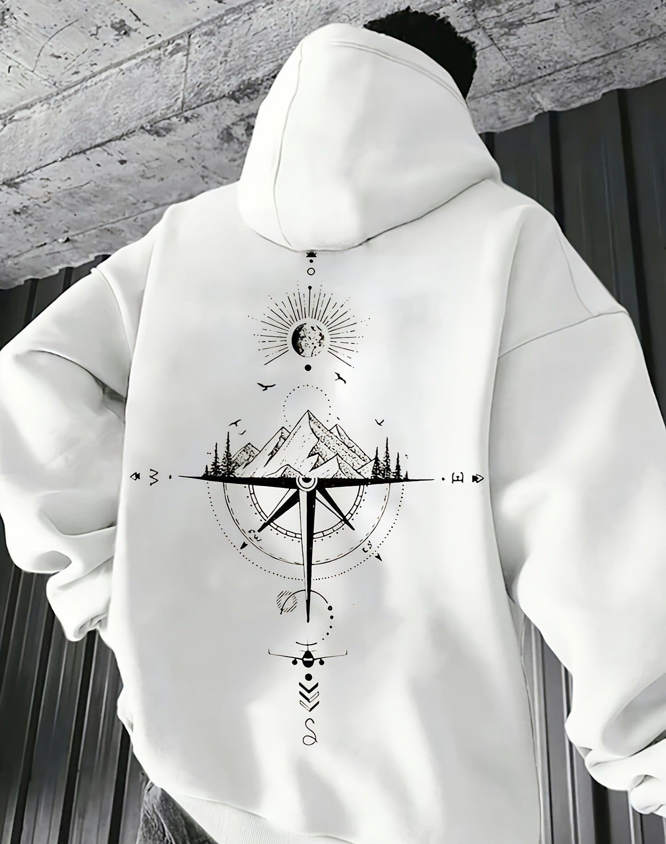 Trendy hoodie met trekkoord voor herfst en winter