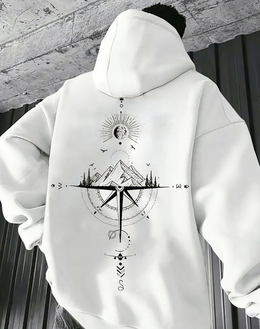 Trendy hoodie met trekkoord voor herfst en winter